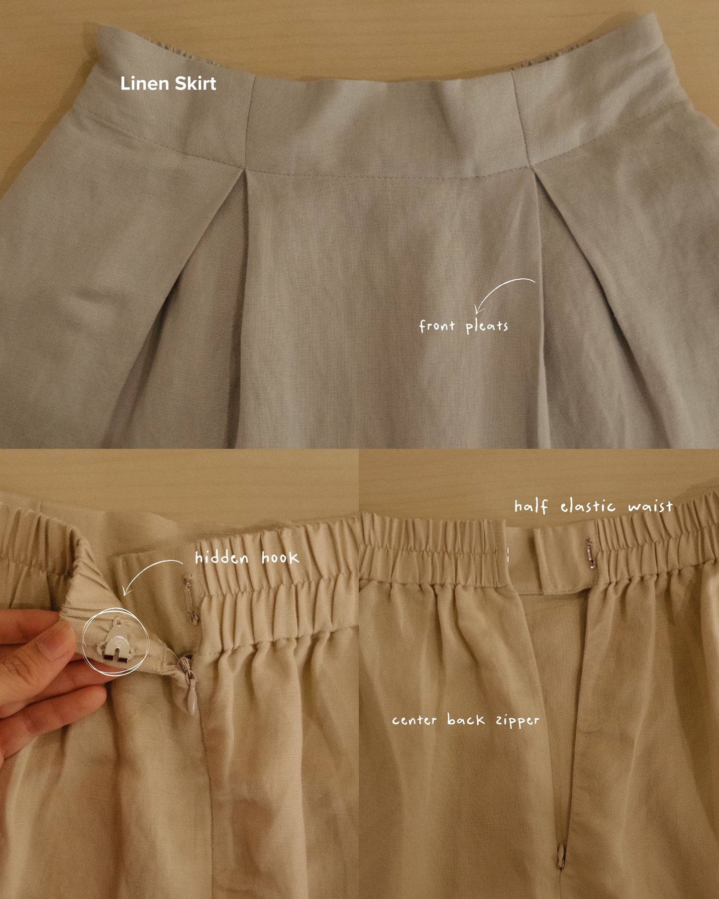 Linen skirt