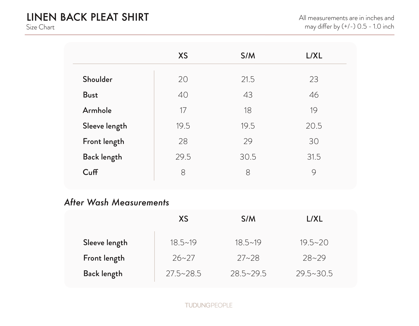 Linen back pleat shirt