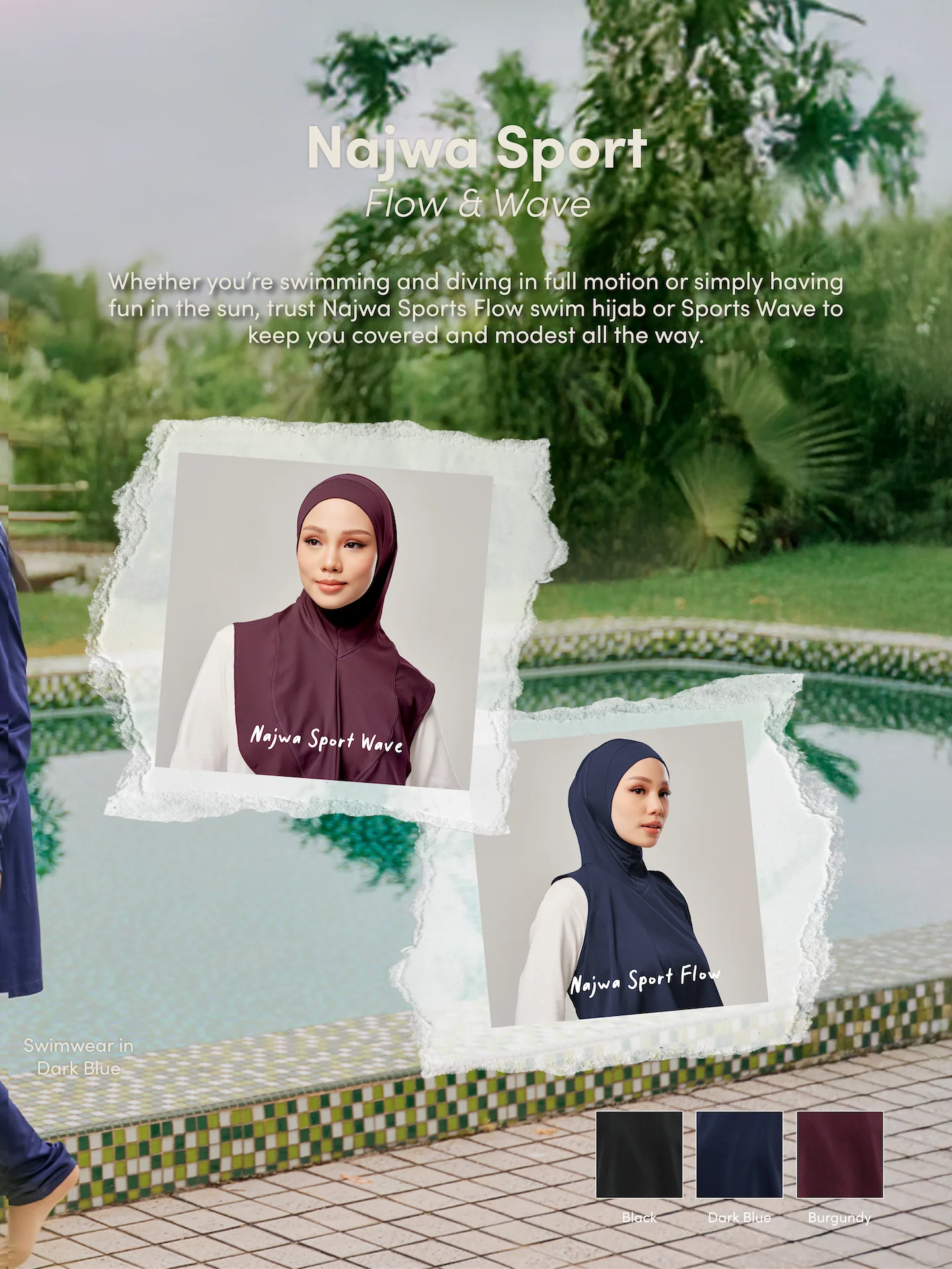 Modest swimwear