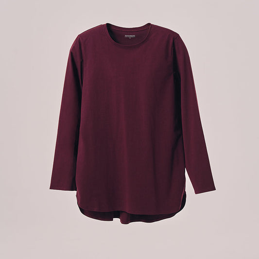 Back Pleated Top - Mahogany