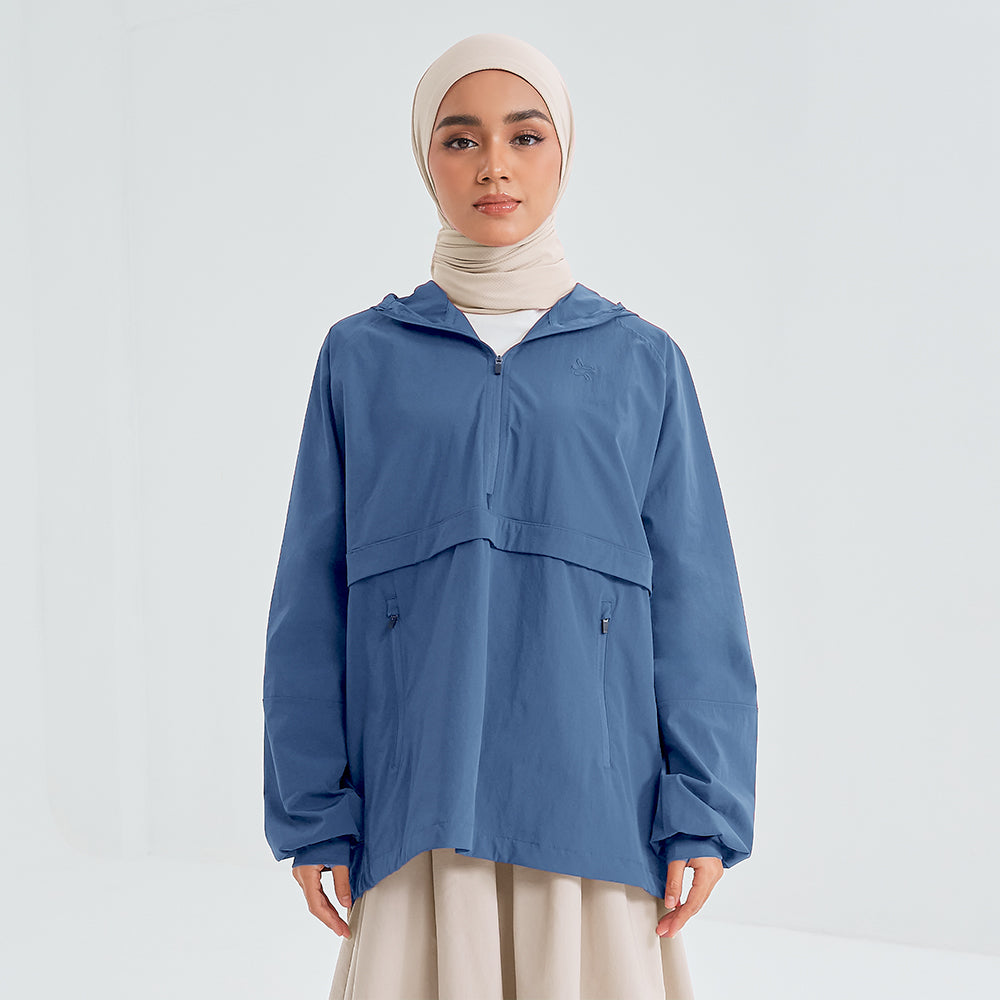 Half zip parka