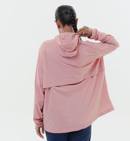 Lightweight Half Zip Parka - Pink