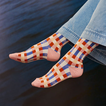 Sundaze Crew Socks - Fiesta Pink