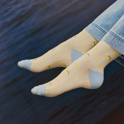 Sundaze Crew Socks - Lemon Sorbet