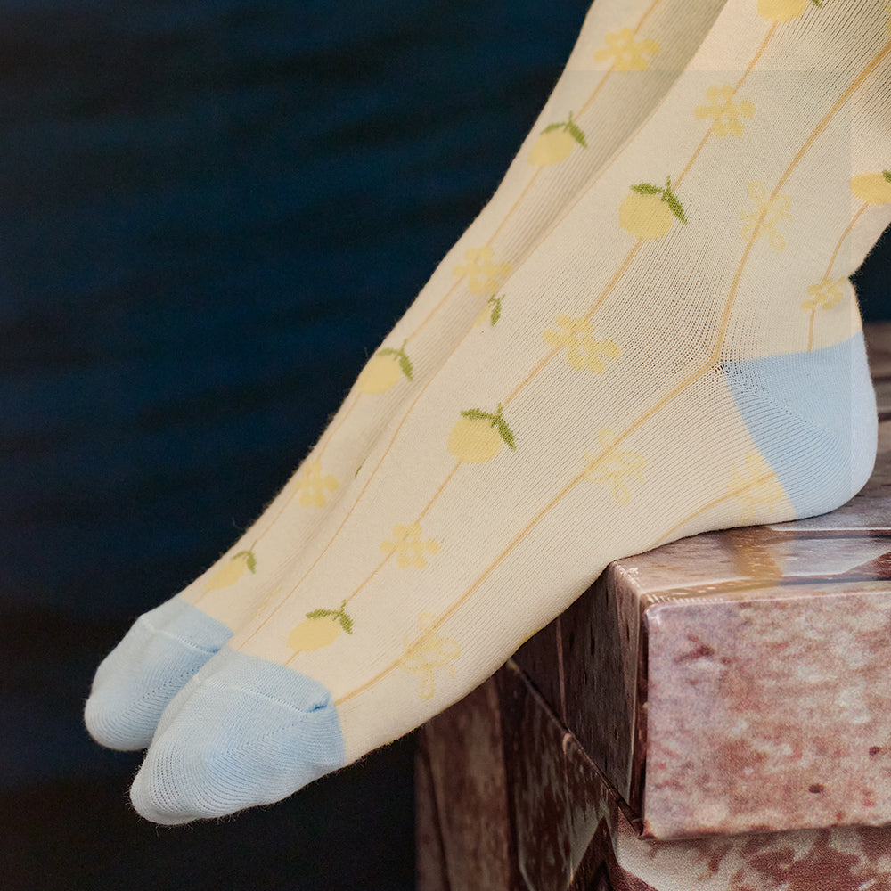 Sundaze Crew Socks - Lemon Sorbet