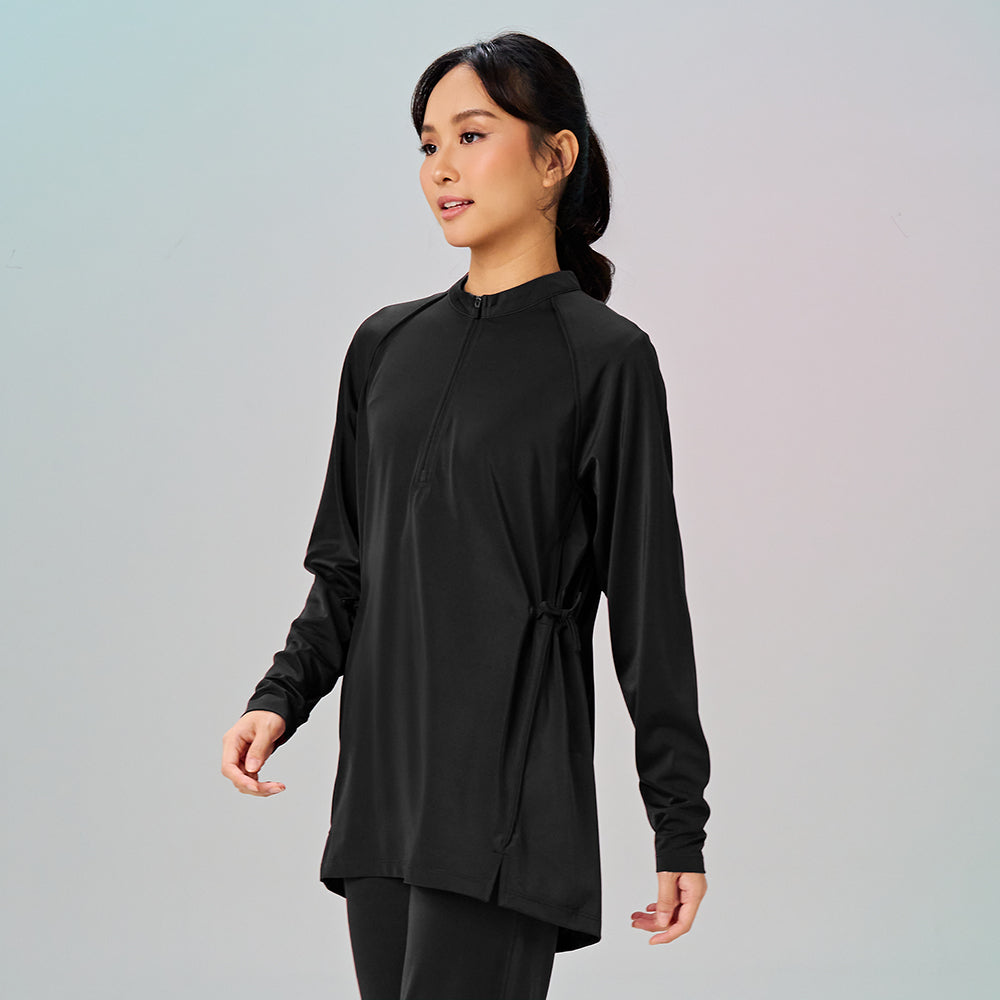 Adjustable Swimwear Top - Black