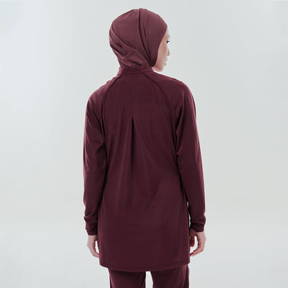 Adjustable Swimwear Top - Burgundy