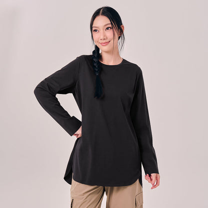 Back Pleated Top - Black
