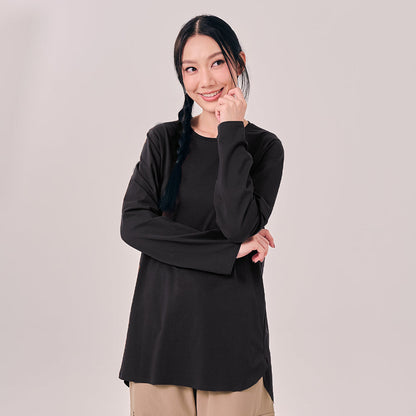 Back Pleated Top - Black