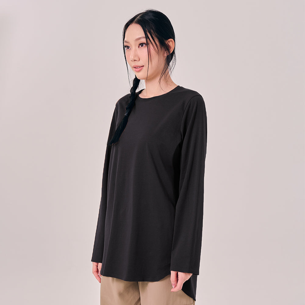 Back Pleated Top - Black