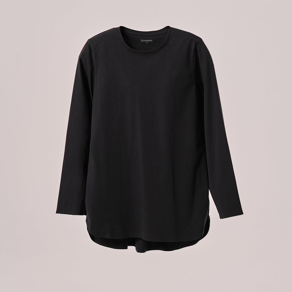 Back Pleated Top - Black