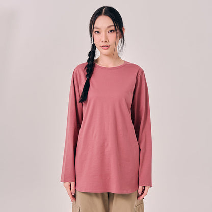 Back Pleated Top - Dark Pink