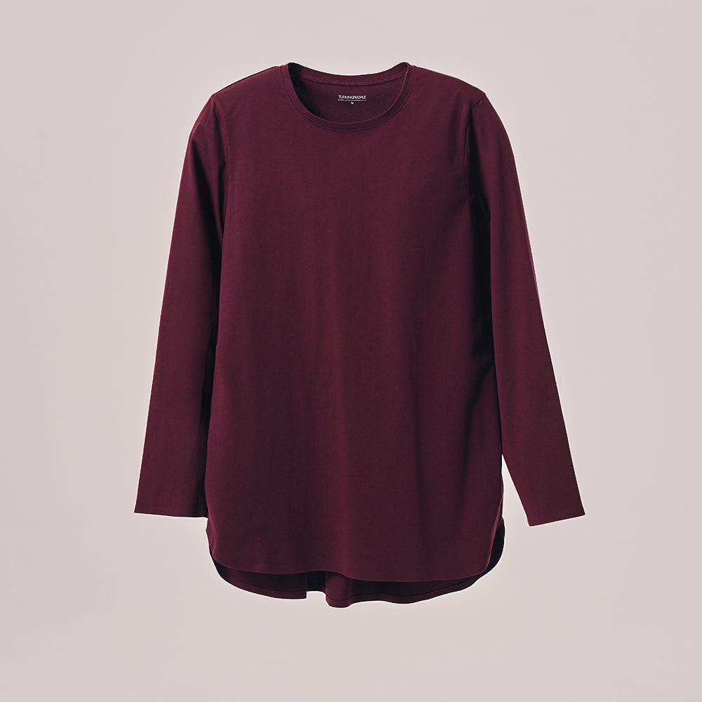 Back Pleated Top - Mahogany