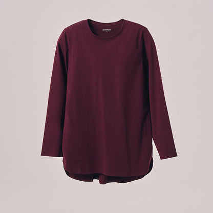 Back Pleated Top - Mahogany