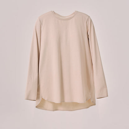 Back Pleated Top - Oatmeal