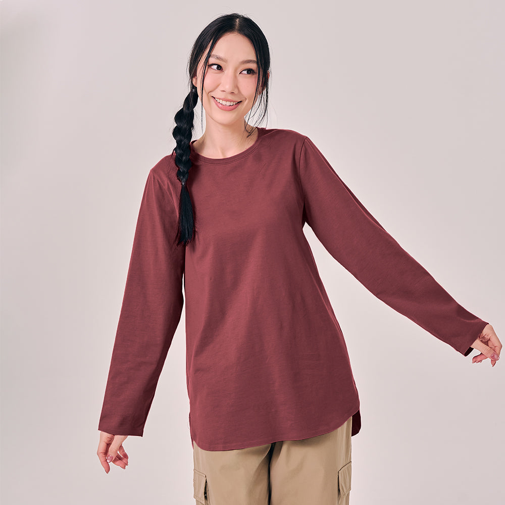 Back Pleated Top - Rouge