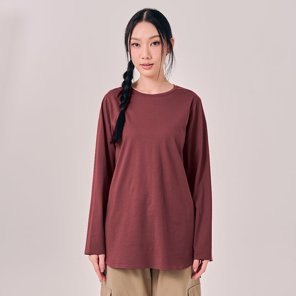 Back Pleated Top - Rouge