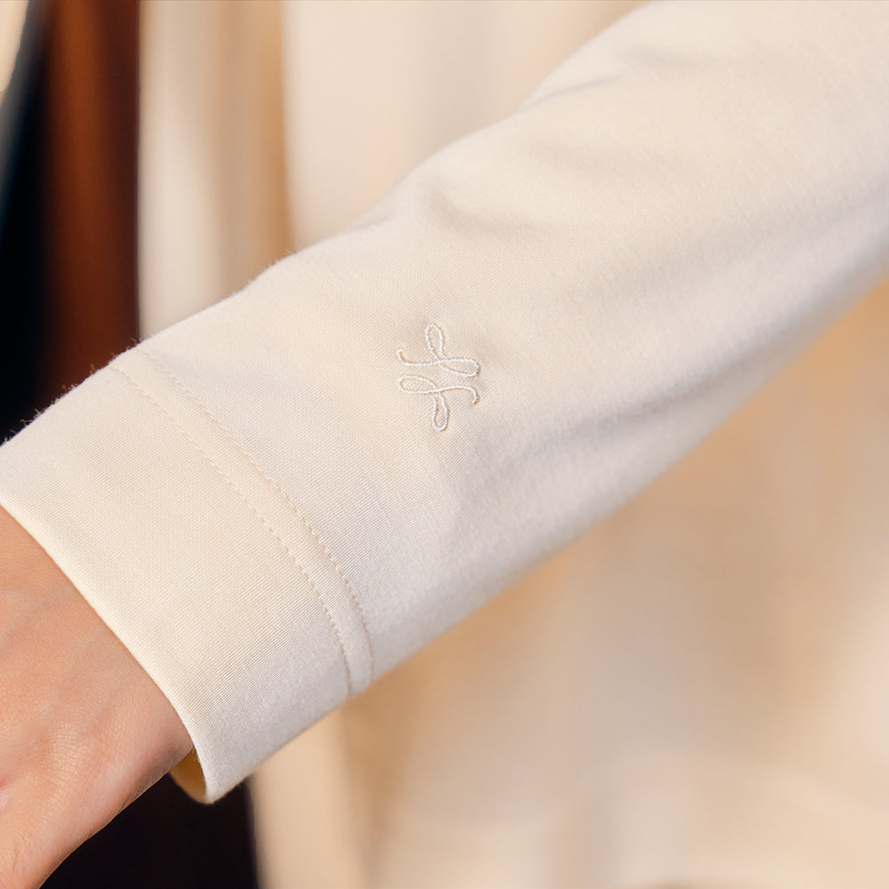 Back Pleated Sweatshirt - Off White