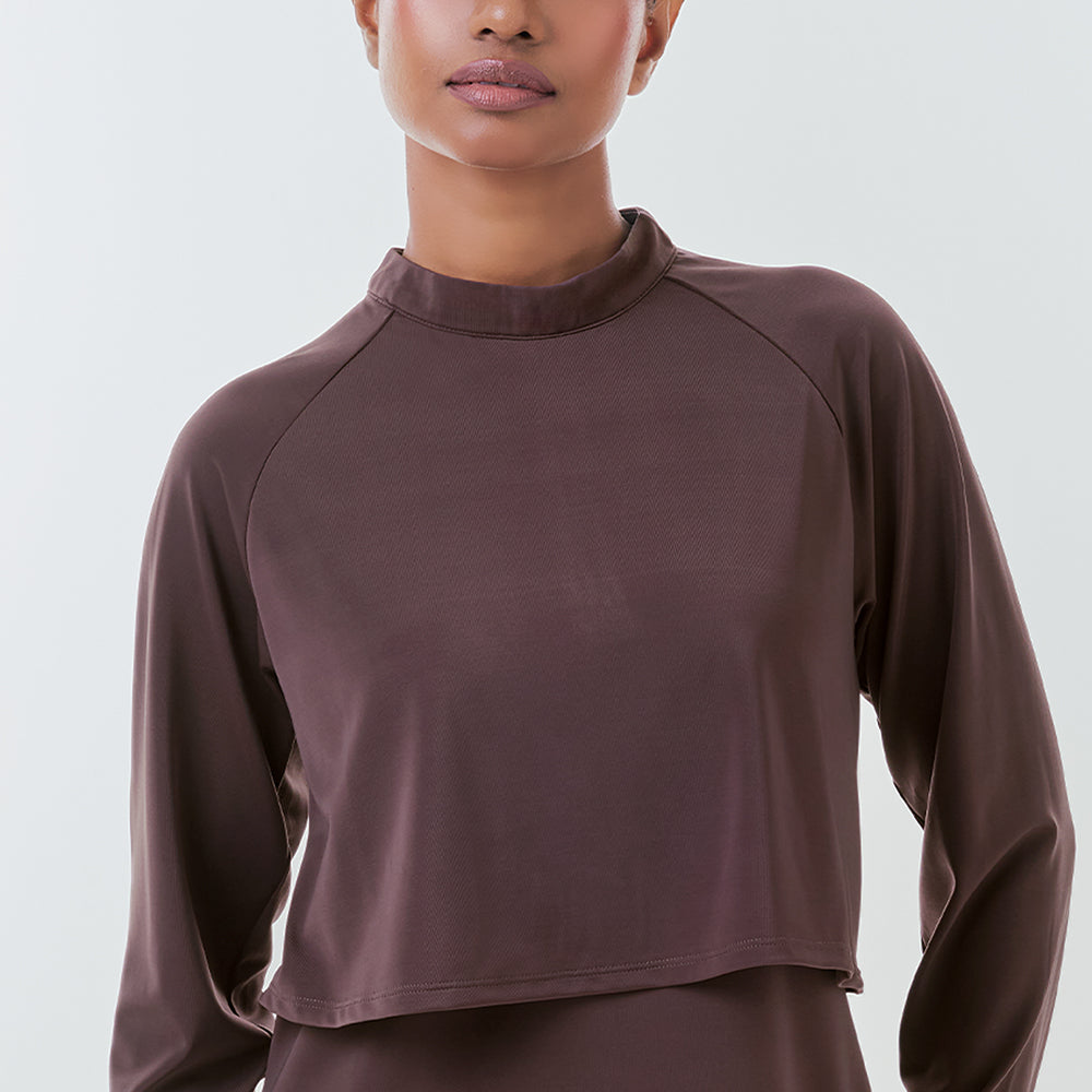 Cape Swimwear Top - Ash Brown