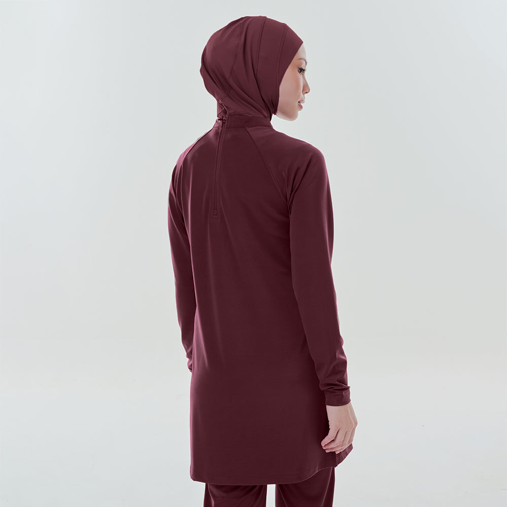 Cape Swimwear Top - Burgundy