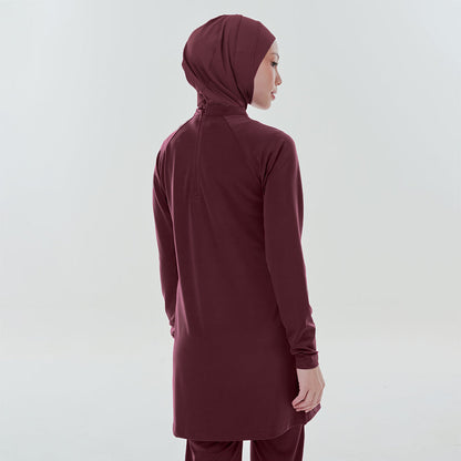Cape Swimwear Top - Burgundy