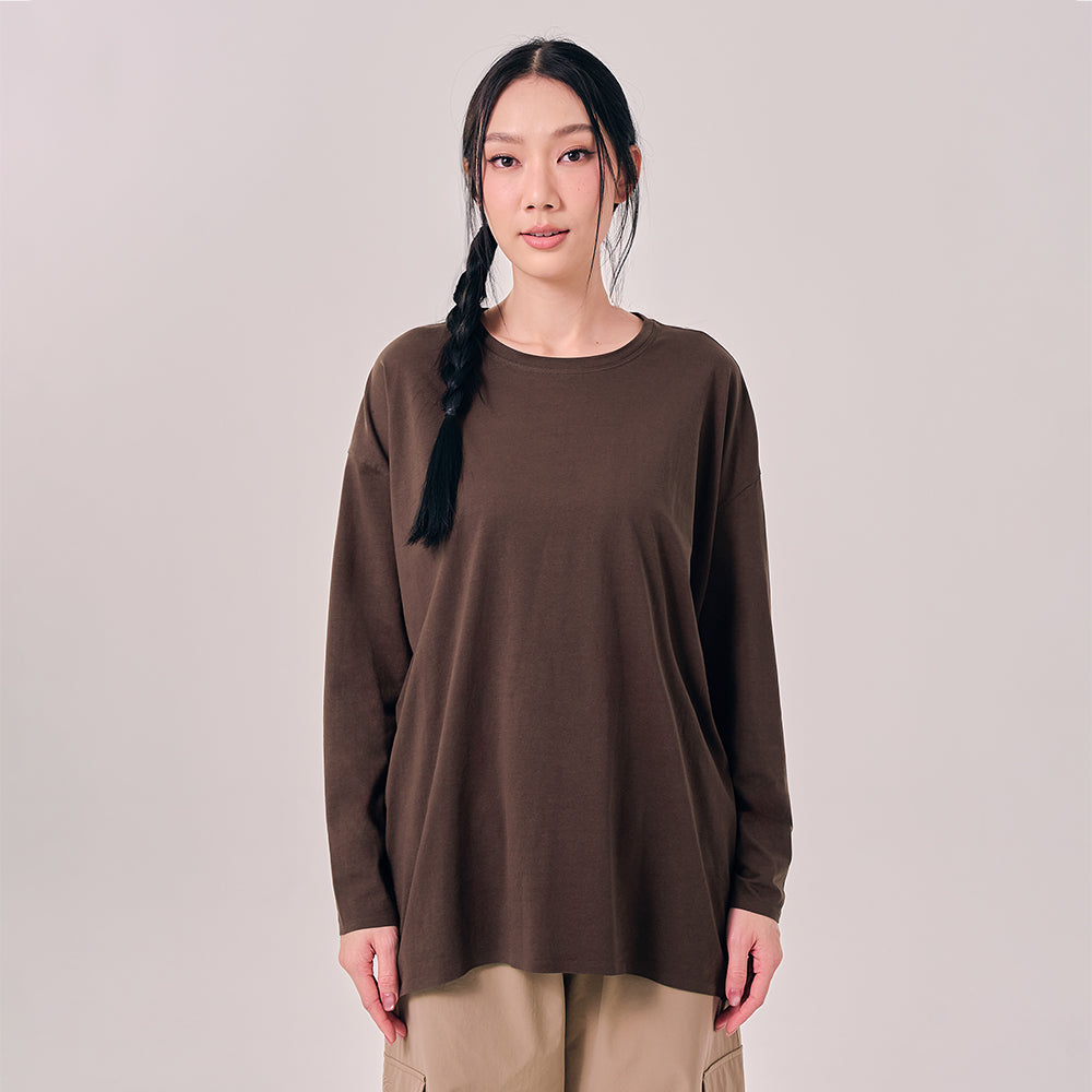 Oversized Top - Dark Brown