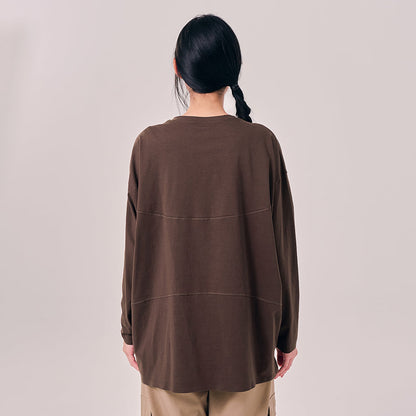 Oversized Top - Dark Brown