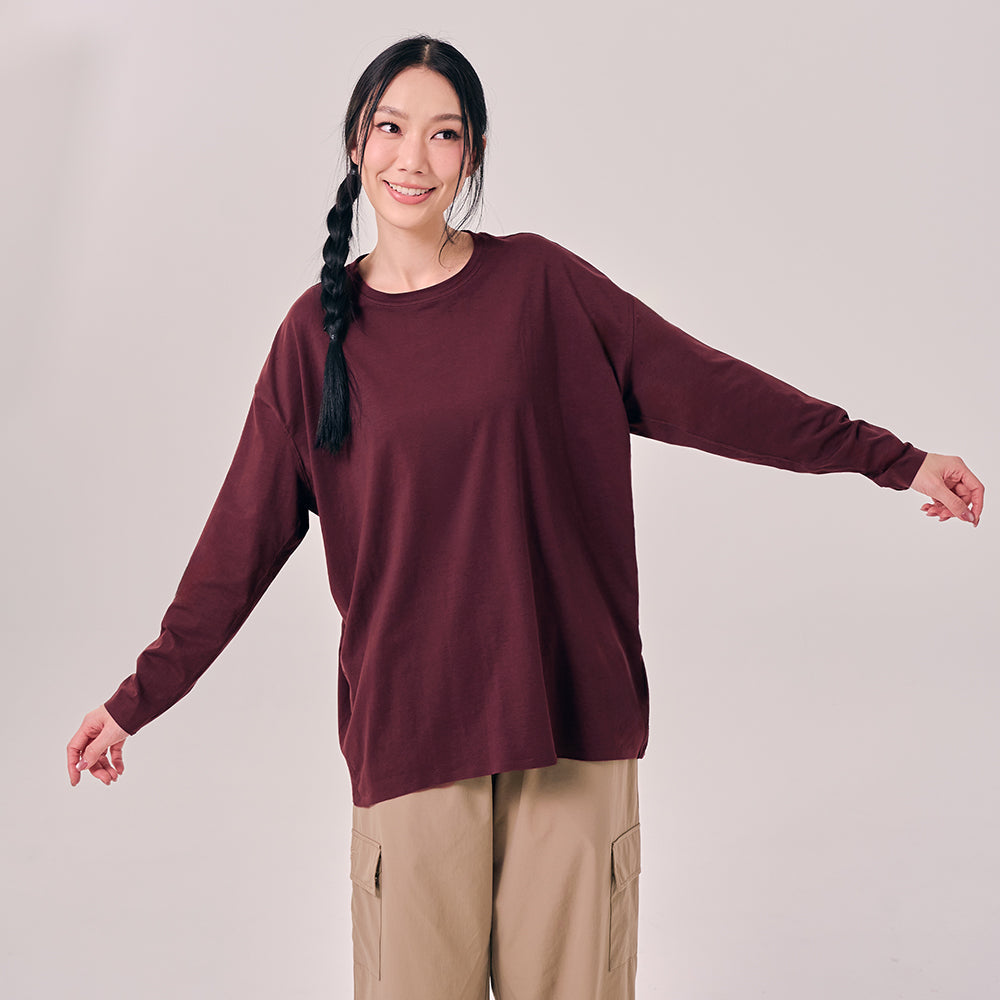 Oversized Top - Mahogany