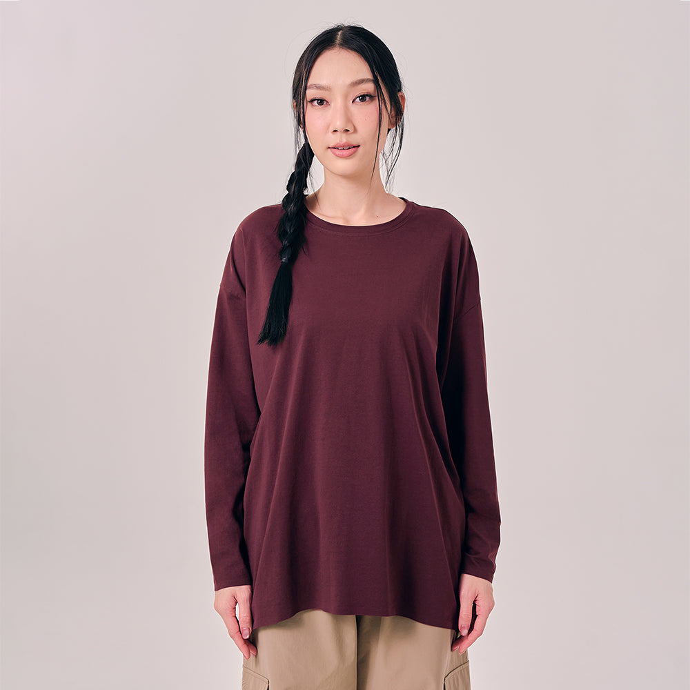 Oversized Top - Mahogany