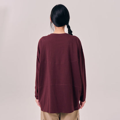 Oversized Top - Mahogany