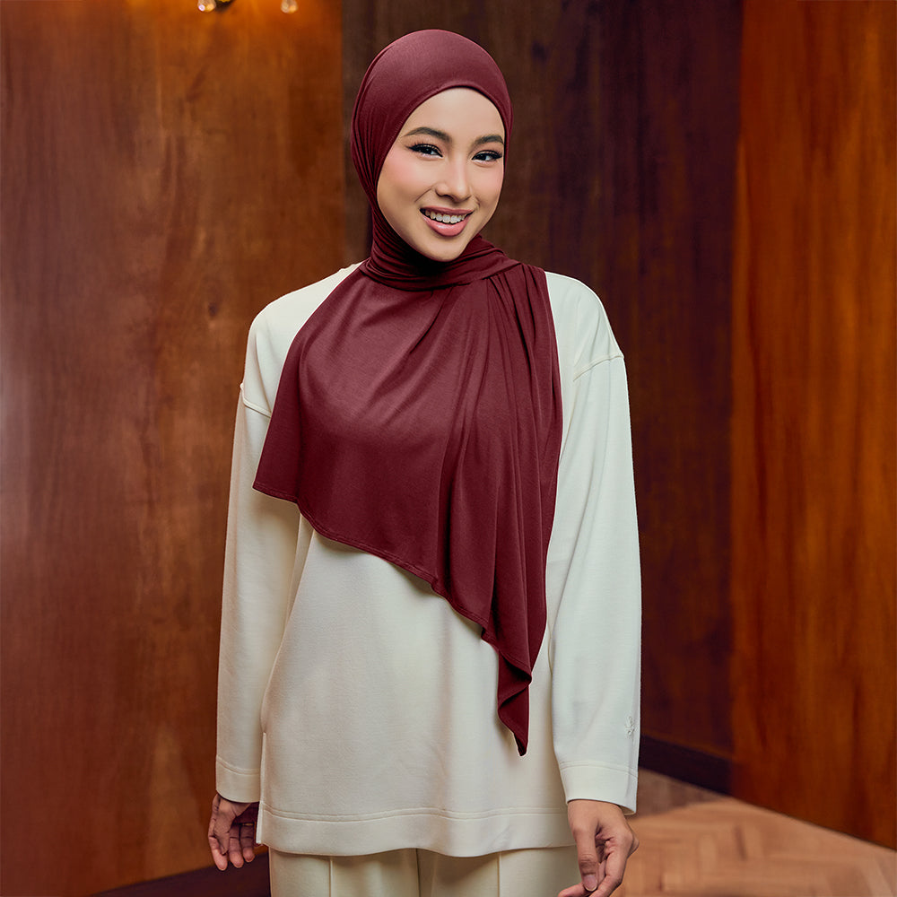 Safaa Bamboo in Apple - TudungPeople