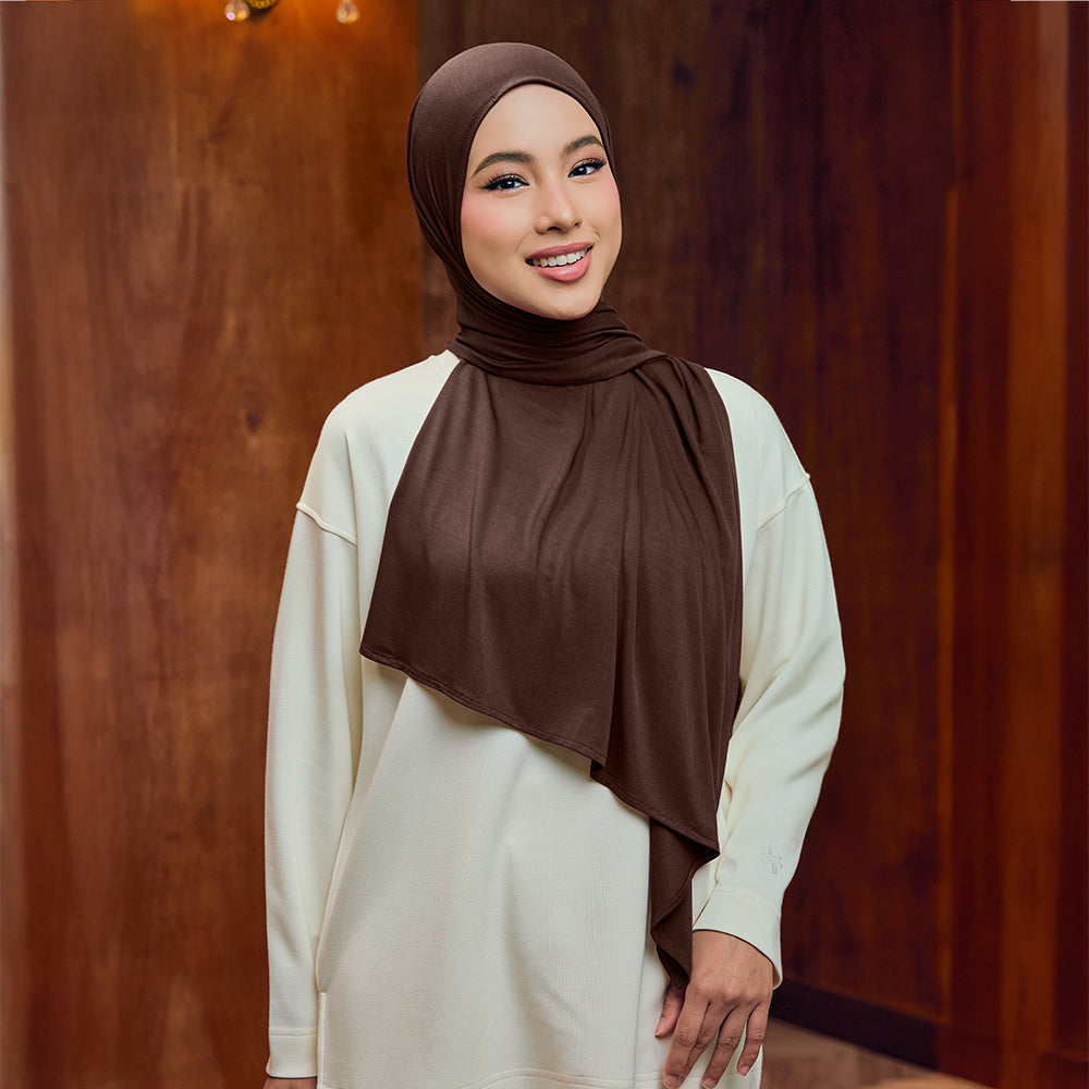 Safaa Bamboo in Carob - TudungPeople