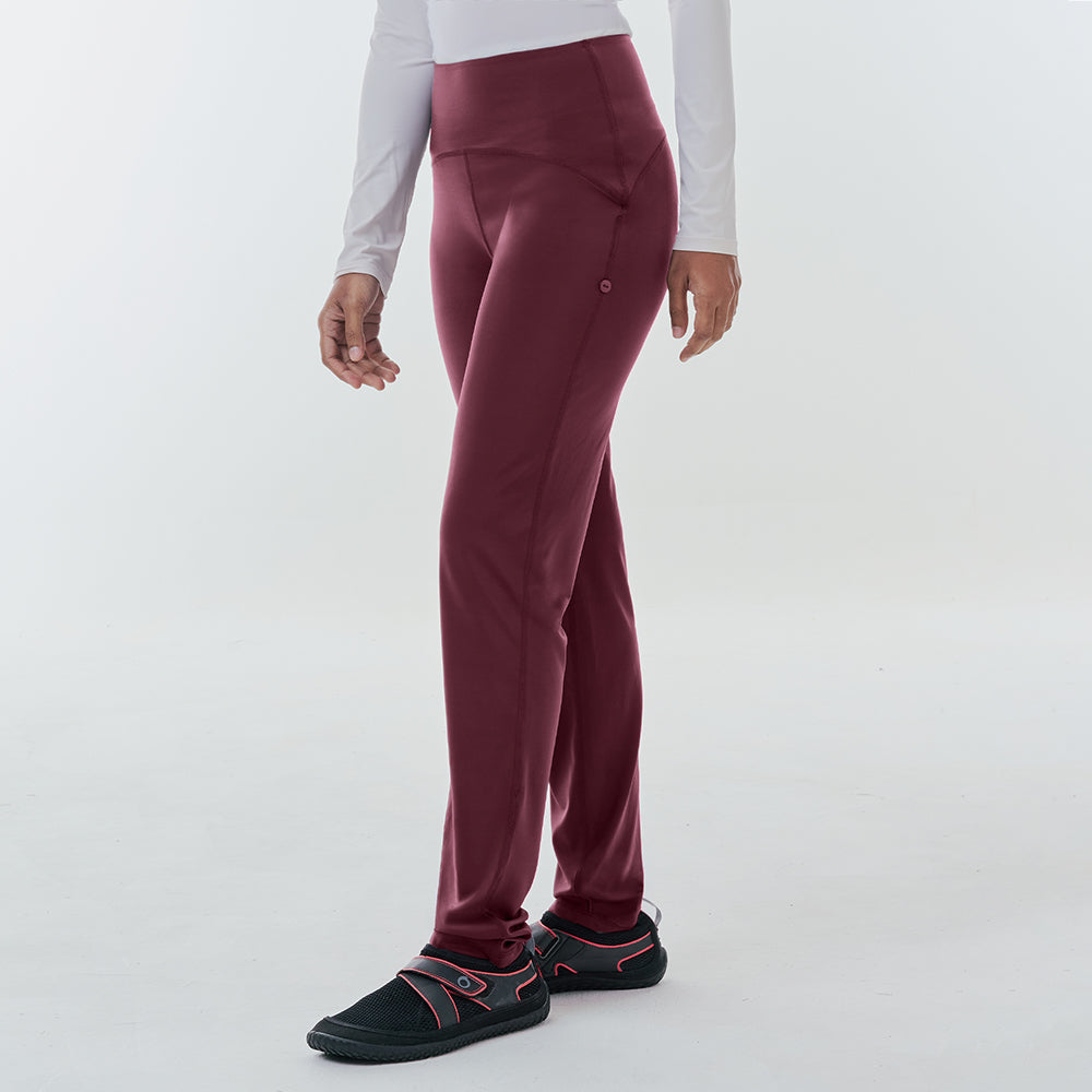 Basic Swimwear Pants - Burgundy