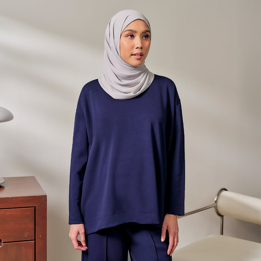 Oversized Sweatshirt - Marine