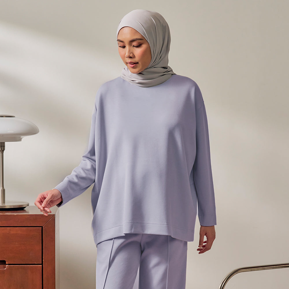 Oversized Sweatshirt - Periwinkle