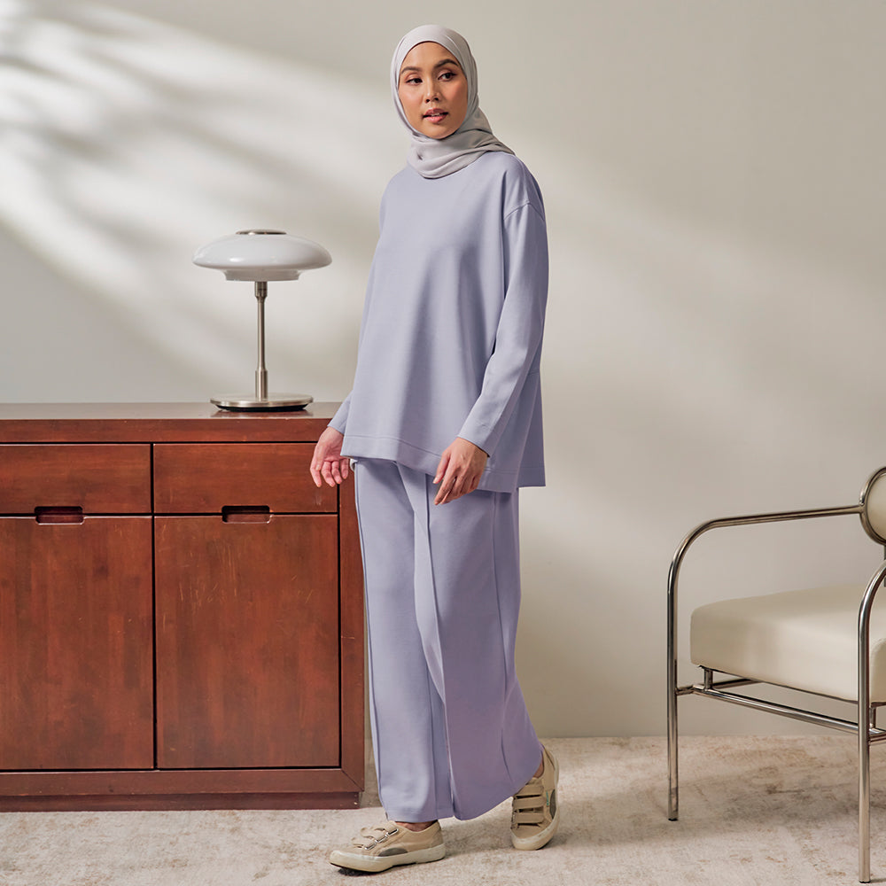 Oversized Sweatshirt - Periwinkle