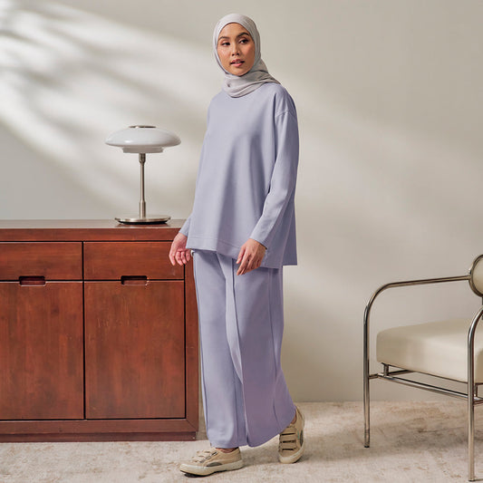 Oversized Sweatshirt - Periwinkle