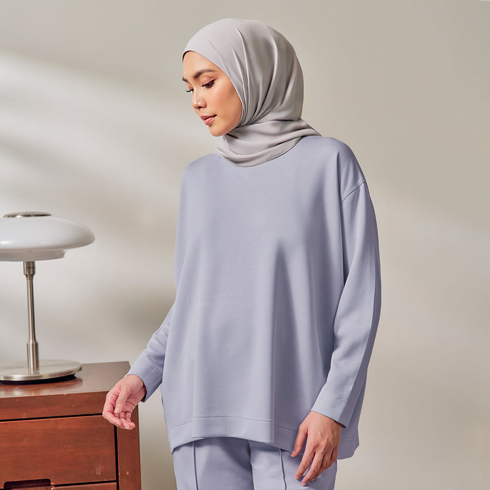 Oversized Sweatshirt - Periwinkle