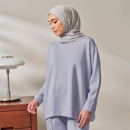 Oversized Sweatshirt - Periwinkle