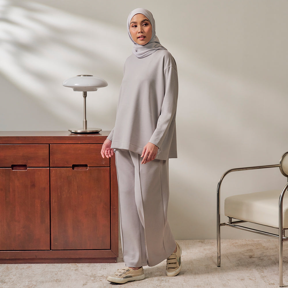 Oversized Sweatshirt - Silver