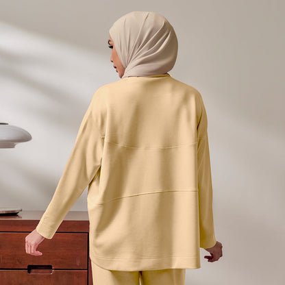 Oversized Sweatshirt - Soft Yellow