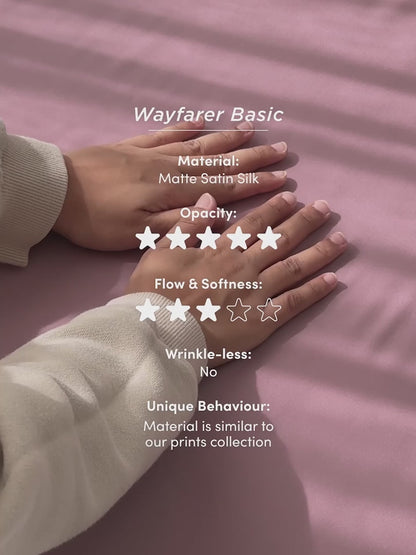 Wayfarer Basic - matte satin silk